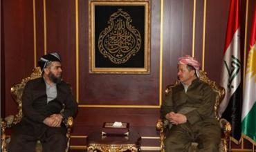 Serokê Herêma Kurdistanê pêşwaziya Emîrê Komela Îslamiya Kurdistanê kir